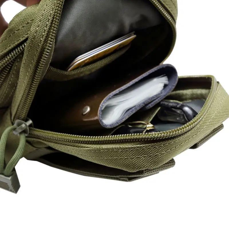 Bolsa Molle de caza táctica, riñonera práctica ultradelgada para deportes al aire libre, cinturón para teléfono, EDC, herramienta pequeña - imagen 5