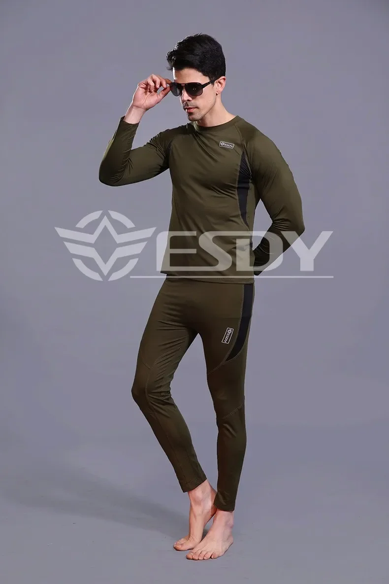 Nueva ropa interior térmica de alta calidad para hombre, conjuntos de ropa interior de compresión de lana para el sudor, ropa interior térmica de secado rápido para invierno - imagen 4