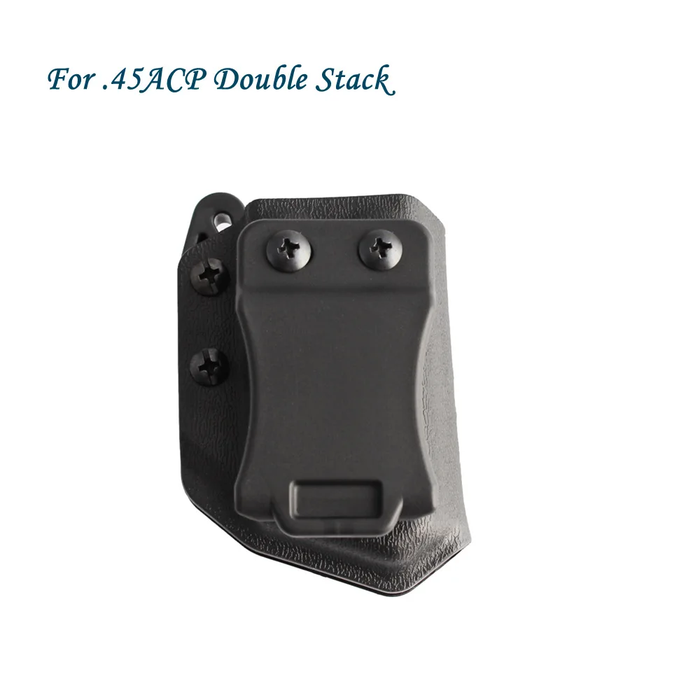 Funda táctica para cargador doble IWB/OWB apilamiento horizontal 45 ACP