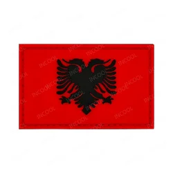 Parche PVC bandera Albania para mochila táctica - Resistente