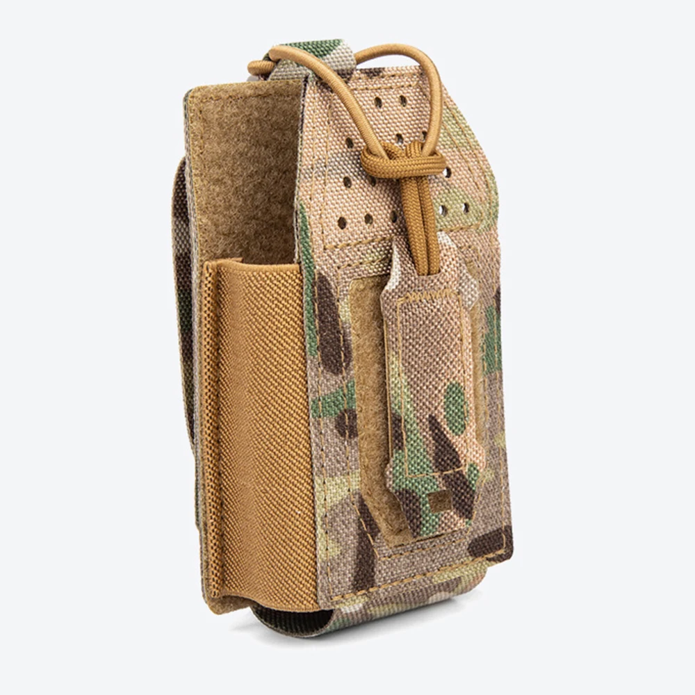 Bolsa de Radio táctica, soporte Universal para Radio, cable elástico montado Molle para Walkie Talkie Motorola BaoFeng UV-5R BF-F8HP - imagen 2