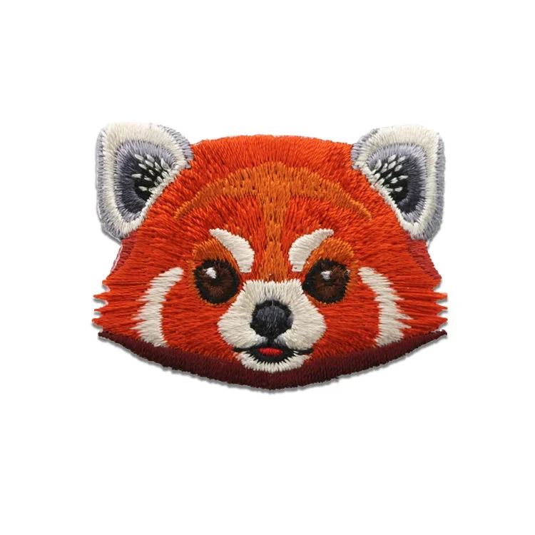 Parche bordado de animales de dibujos animados en bolsas, encantador mapache perezoso, parches para planchar, decoración para ropa y mochila - imagen 2