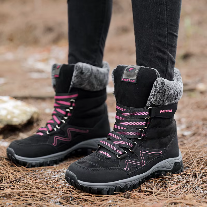 HIKEUP Botas de invierno antideslizantes con forro polar - imagen 3