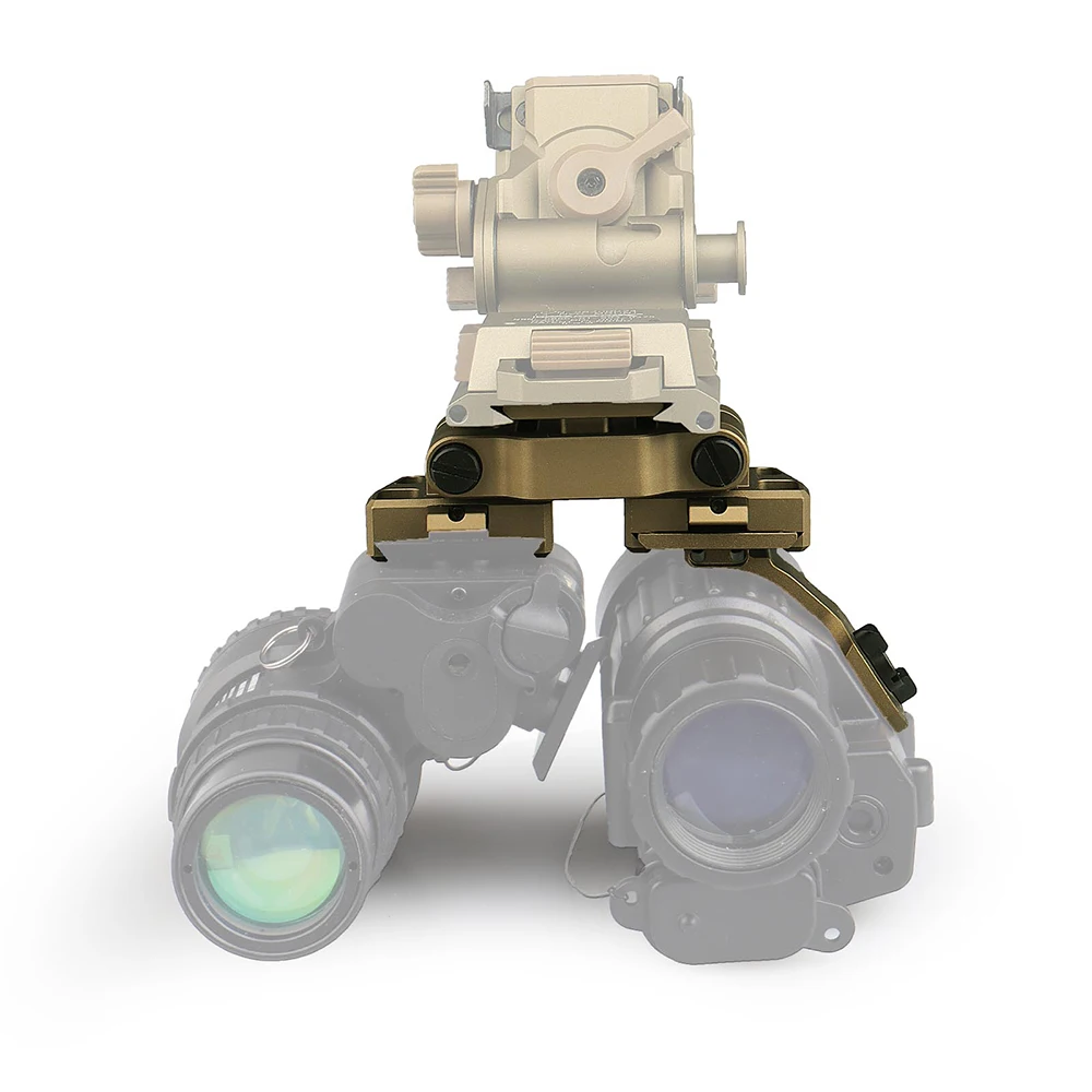 Kit de montaje de detección rápida de visión nocturna con soporte para casco táctico Dual PVS-14 con acabado anodizado duro - imagen 4