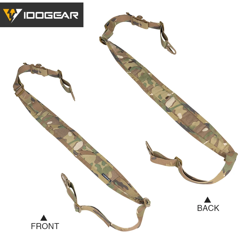 IDOGEAR eslinga táctica estilo 2 puntos correa Modular de combate Slingster accesorios de caza elásticos ajustables rápidos 3428 - imagen 3