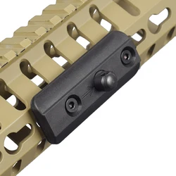 Adaptador bípode Picatinny a KeyMod con clavija giratoria
