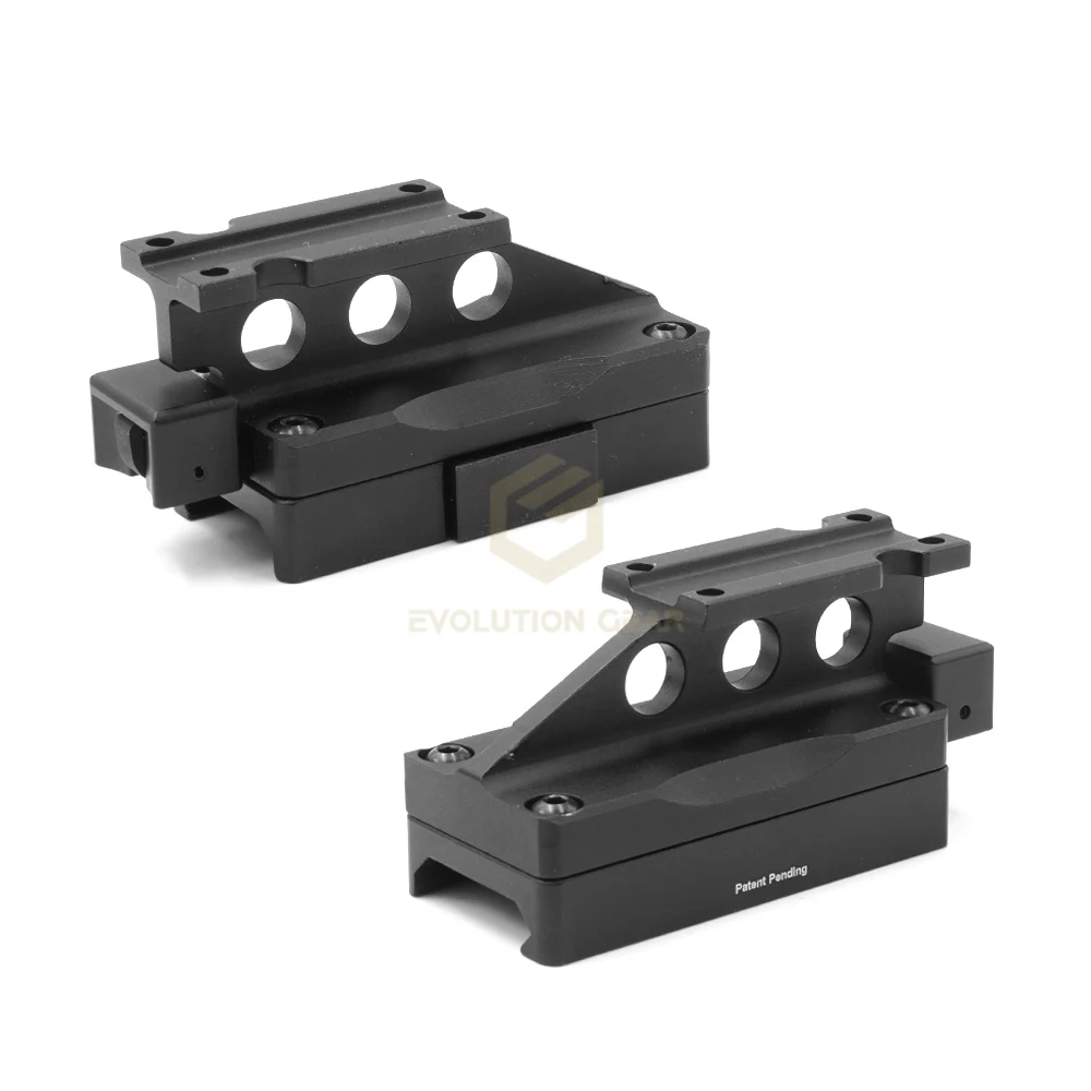 Oprics inferior 1/3 Co-witness QD montaje para MROT02 Red Dot Sight aluminio Red Dot Sight Mount Airsoft caza Wargame Accesorios - imagen 5