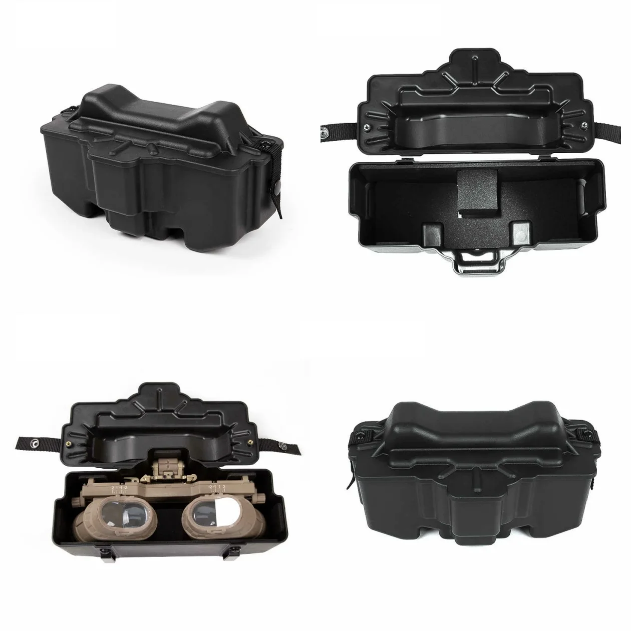 Estuche protector compacto para gafas de visión nocturna GPNVG 18: acolchado de espuma ligero, portátil y a prueba de golpes para un almacenamiento seguro