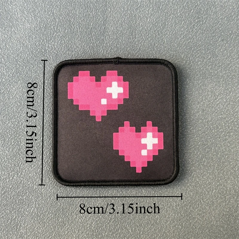 Parche táctico "en forma de corazón", insignia de moral militar, impresión de gancho y bucle, mochila, accesorios de decoración de ropa, pegatinas, brazalete - imagen 2