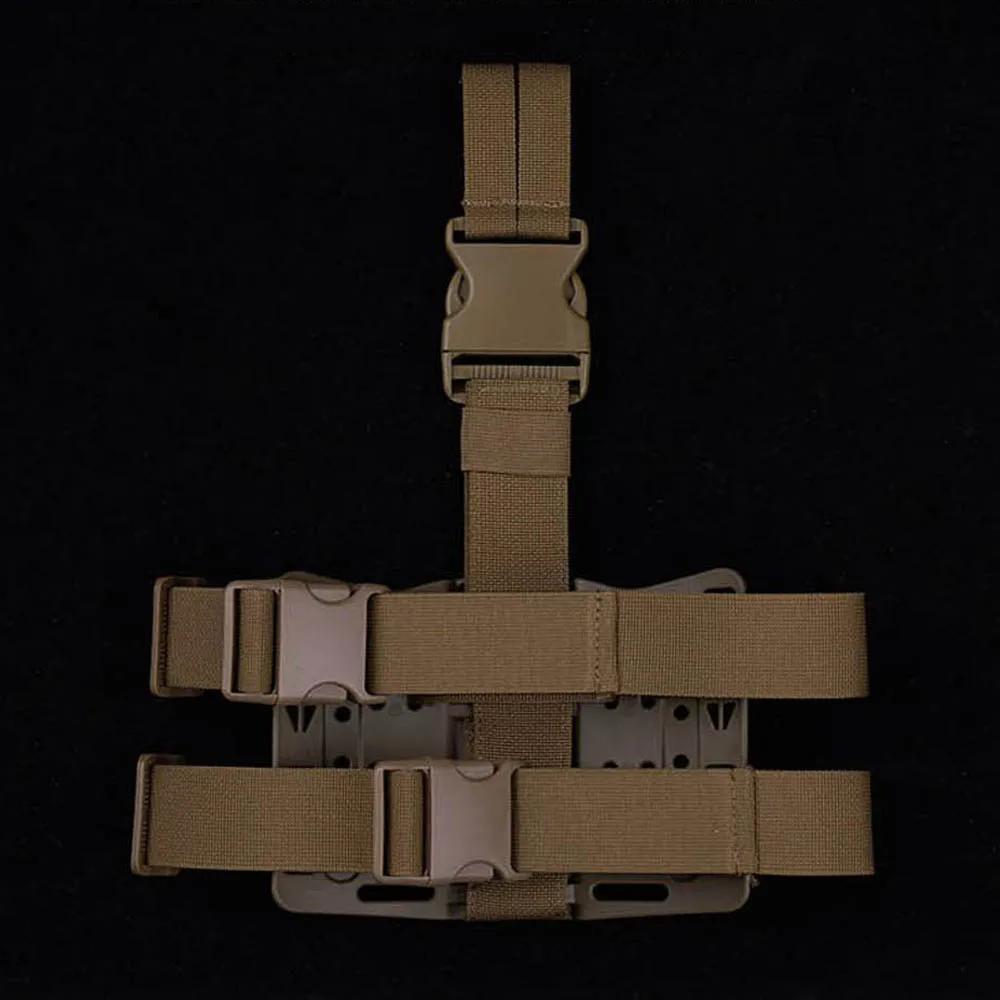 Funda táctica para pistola de pierna, plataforma, adaptador de montaje de Base de 360 grados, liberación rápida, equipo de funda Airsoft para caza al aire libre y tiro - imagen 3