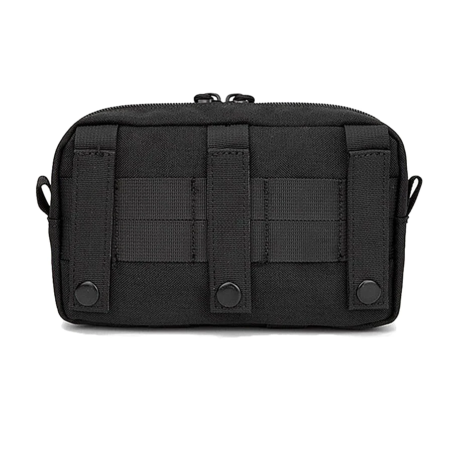 Bolsa de almacenamiento EDC tejida con sistema Molle, riñonera con múltiples capas de bolsillos, adecuada para acampar, andar en bicicleta, etc. - imagen 3