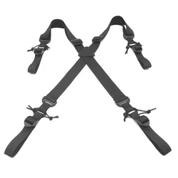 Tirantes ajustables nailon tipo X para cinturón táctico multifunción