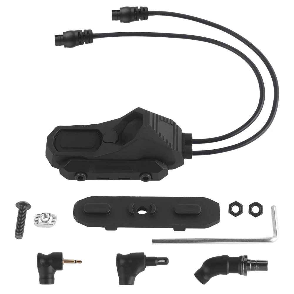 Doble cable remoto interruptor doble AXON Pro Picatinny Mlok SF luz arma linterna 2,5mm grúa láser DBALPEQ interruptor - imagen 2