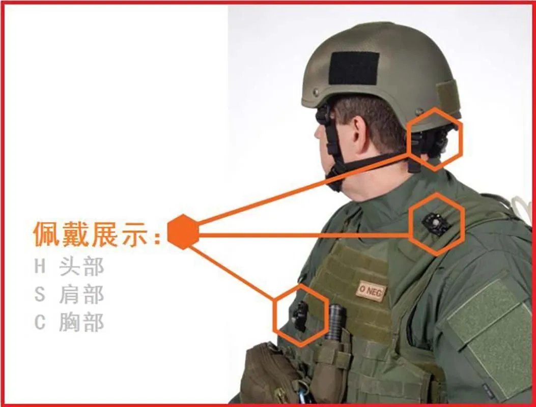 Sistema de medición de chaleco táctico para exteriores, grabadora de impacto - imagen 4