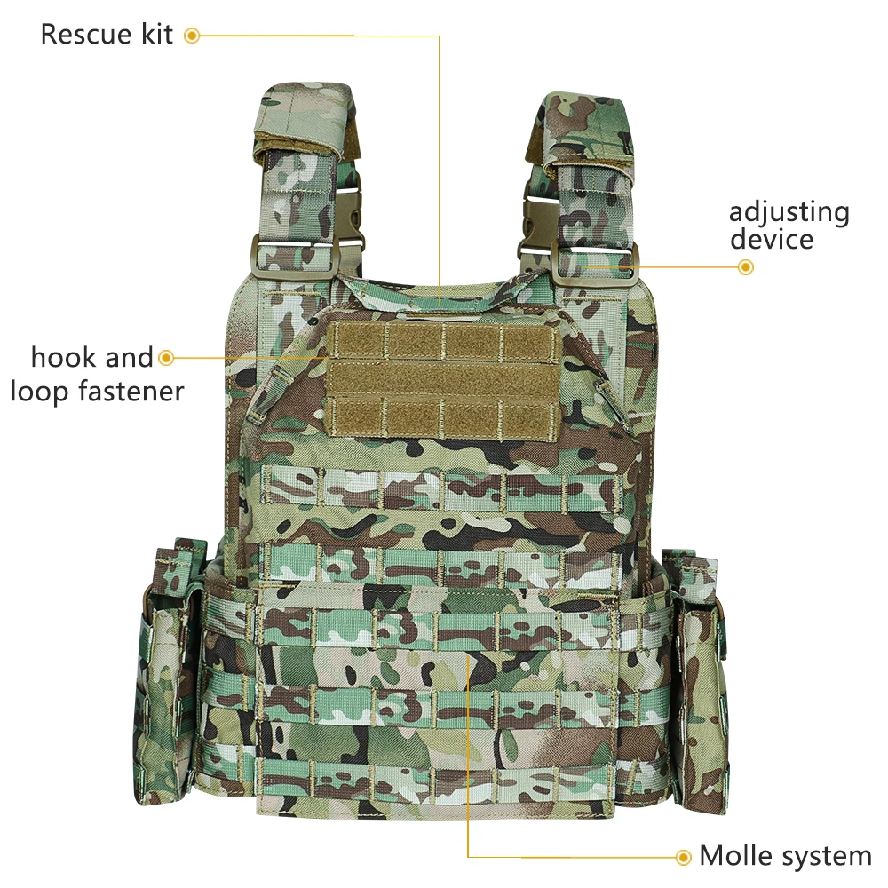 Artex Molle Chaleco táctico protección corporal cazador Chaleco táctico camuflaje chaqueta de pesca portador de placa de entrenamiento - imagen 5