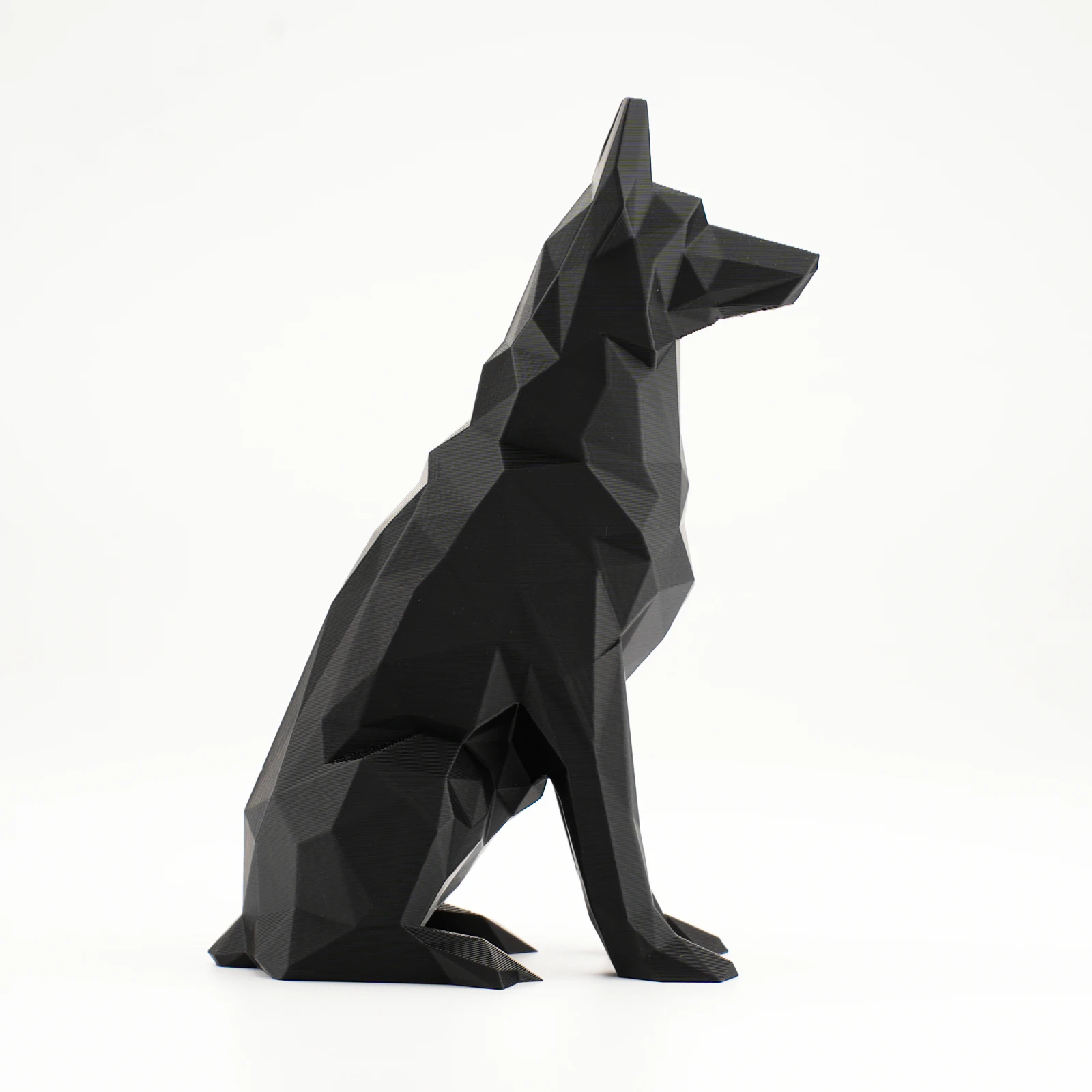 Estatuilla de perro, estatuas de animales, esculturas de pastor alemán negro, adorno, diseños elegantes para decoración de habitación y coche, Idea, regalo festivo - imagen 4