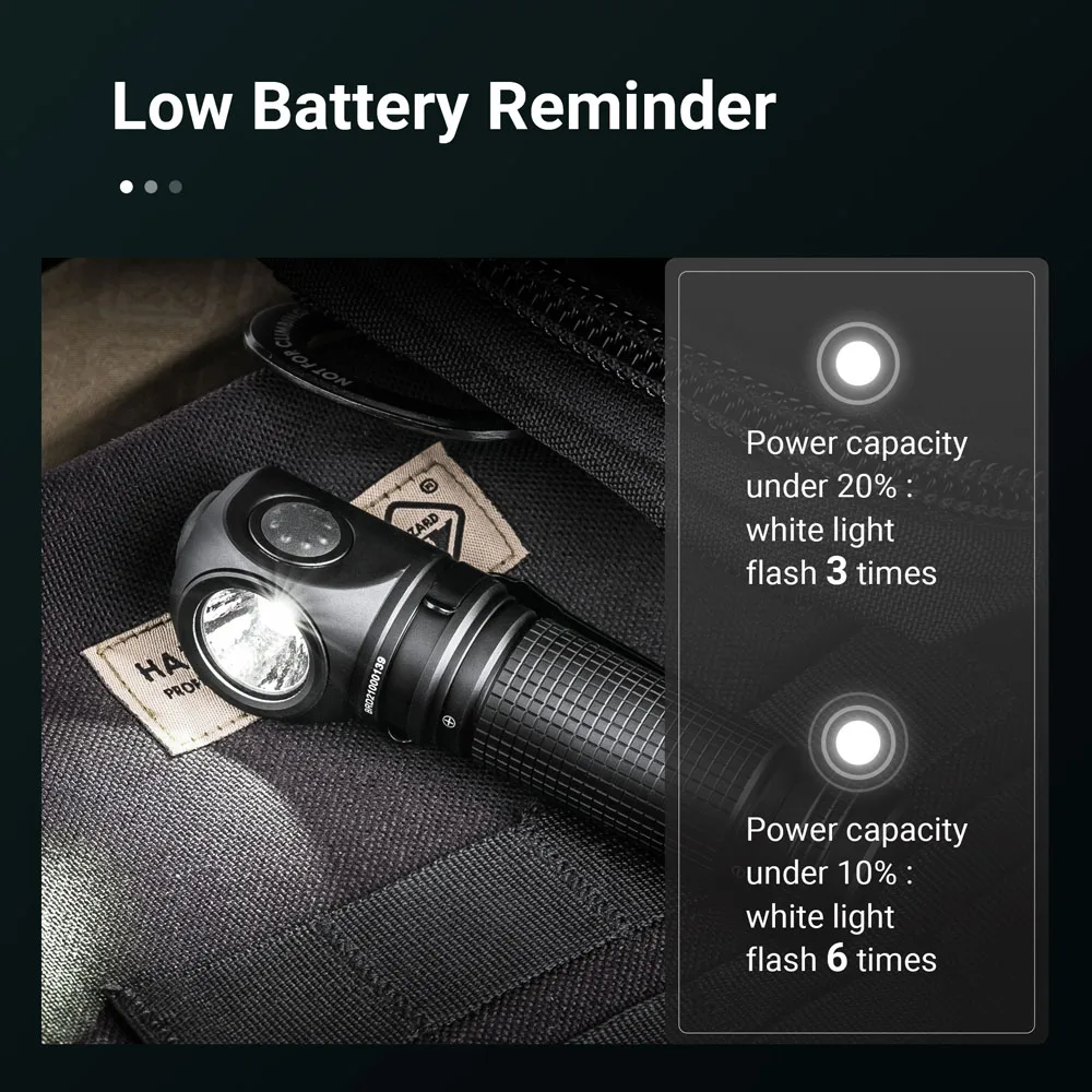 Nextorch P10 Mini linterna táctica luz de esquina multifunción señal de flash roja y azul luz ángulo derecha linterna led industrial edc - imagen 5