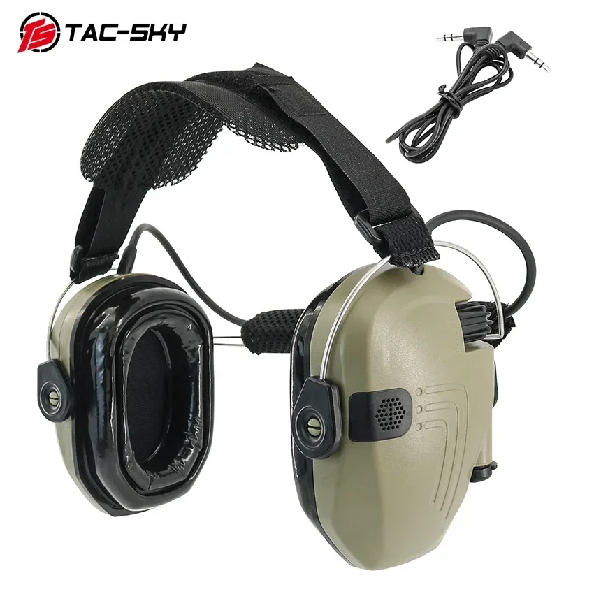 Orejeras electrónicas para tiro TAC-SKY IPSC, protección auditiva, cancelación de ruido para auriculares tácticos de tiro Airsoft - imagen 5