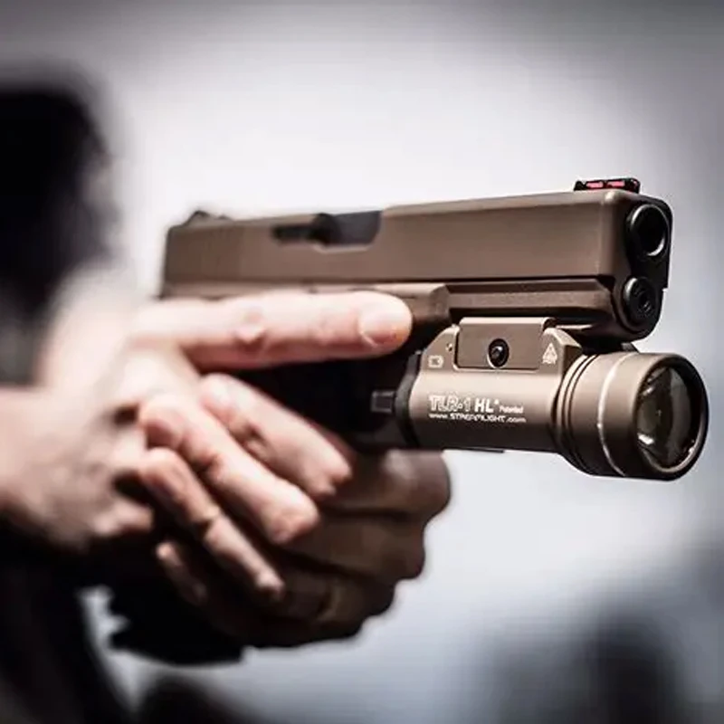 Funda pistola táctica con luz Streamlight TLR-1 HL, riel Picatinny - imagen 2