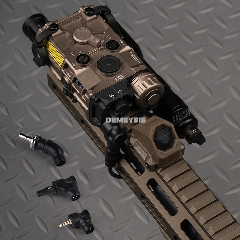 Interruptor remoto de presión táctica para enchufe de 2,5mm PEQ SF linterna arma luz de explorador Control de tecla única conector de 3 uds - imagen 4