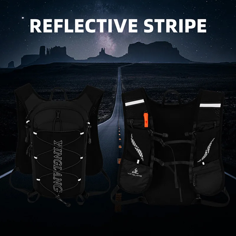 Mochila ligera para correr de 12L, chaleco de hidratación, bolsa para correr adecuada para bicicleta, maratón, senderismo, bolsas ultraligeras y portátiles - imagen 5