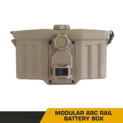 Caja batería arc rail para casco táctico modular Airsoft