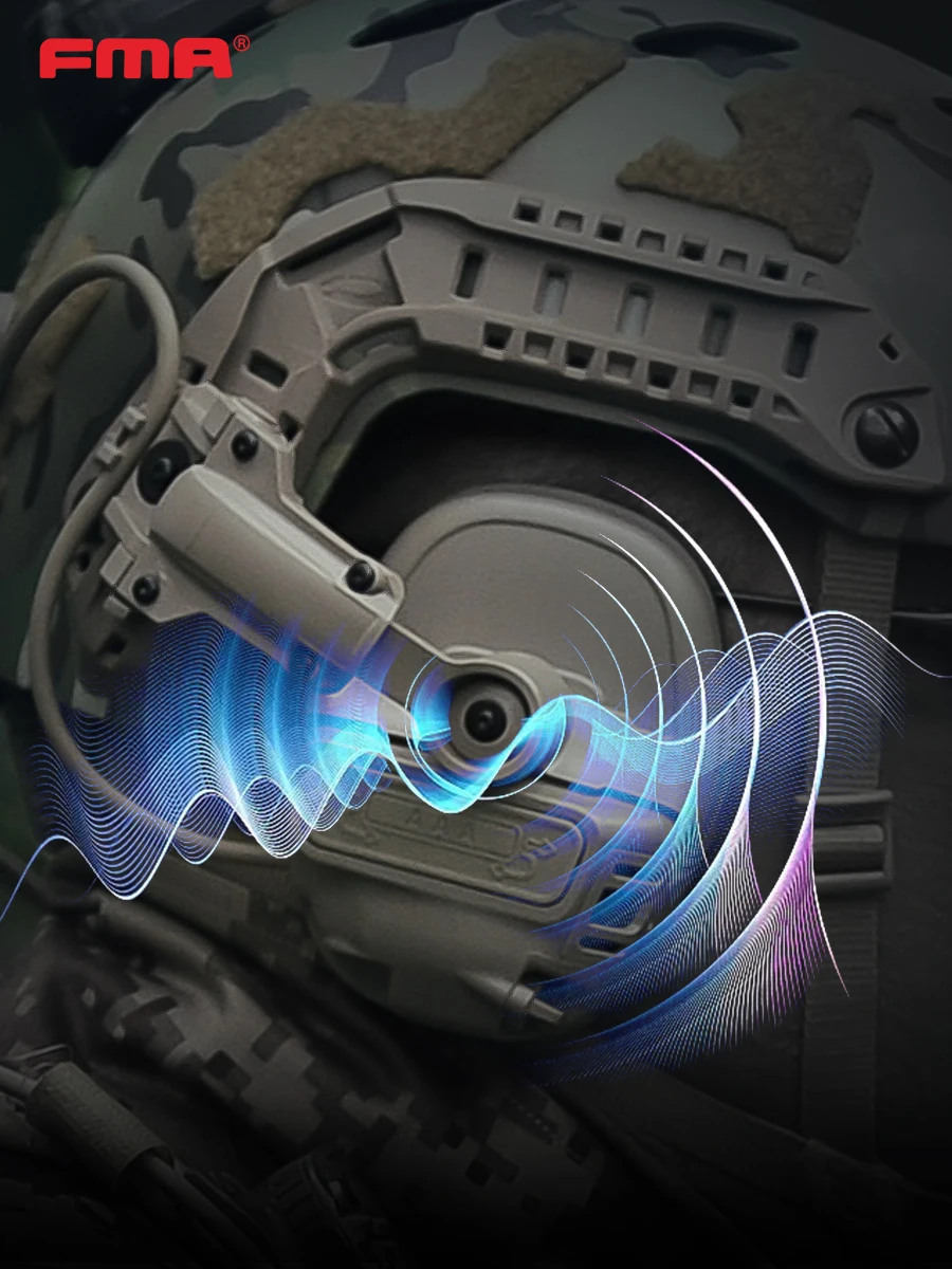 Auriculares tácticos de comunicación con reducción de ruido, equipo de paintball de caza, nueva versión digital, serie FE, TB1490 - imagen 2