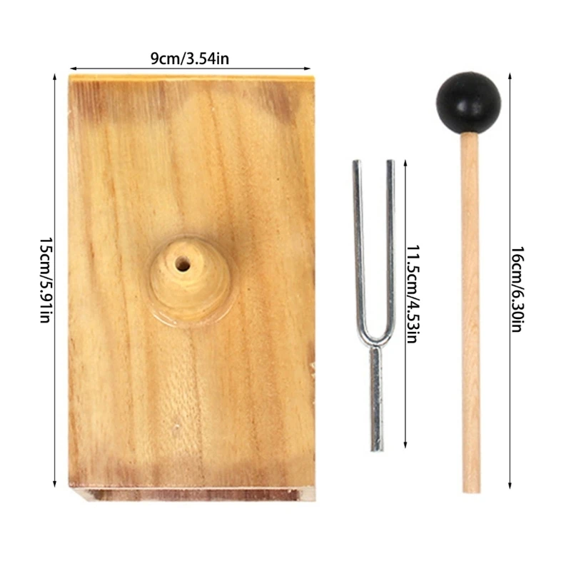 Horquilla resonancia Metal y madera, diapasón educativo adecuado para física escuela secundaria, equipo laboratorio - imagen 5