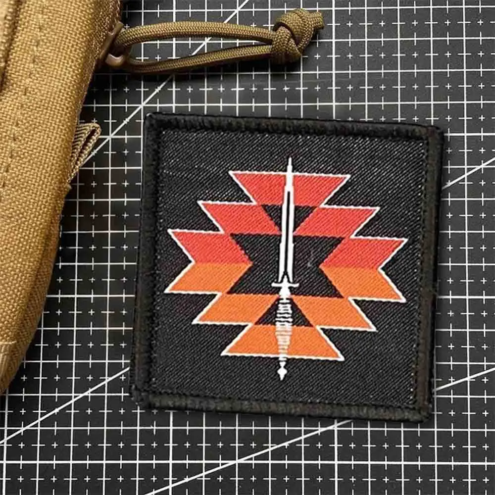 Parche táctico de Canyon negro, parches bordados con gancho y bucle, brazalete, insignia de moral del ejército militar, pegatinas para mochila - imagen 2