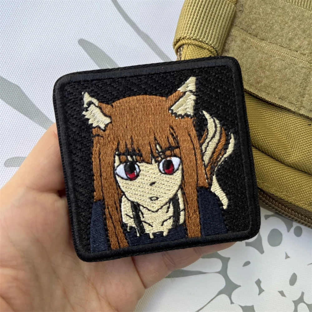 Parches de gancho y bucle bordados con calavera rosa para niña, insignia de moral táctica, pegatinas para mochila y ropa - imagen 2