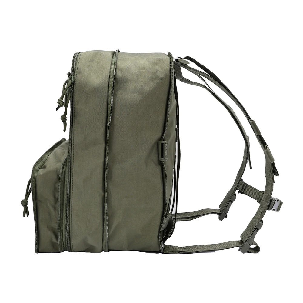 Mochila táctica Flatpack MOLLE, bolsa expandible, mochila con gancho y bucle DIY, integrada con chaleco de caza, portador de placa, Micro aparejo de pecho - imagen 5