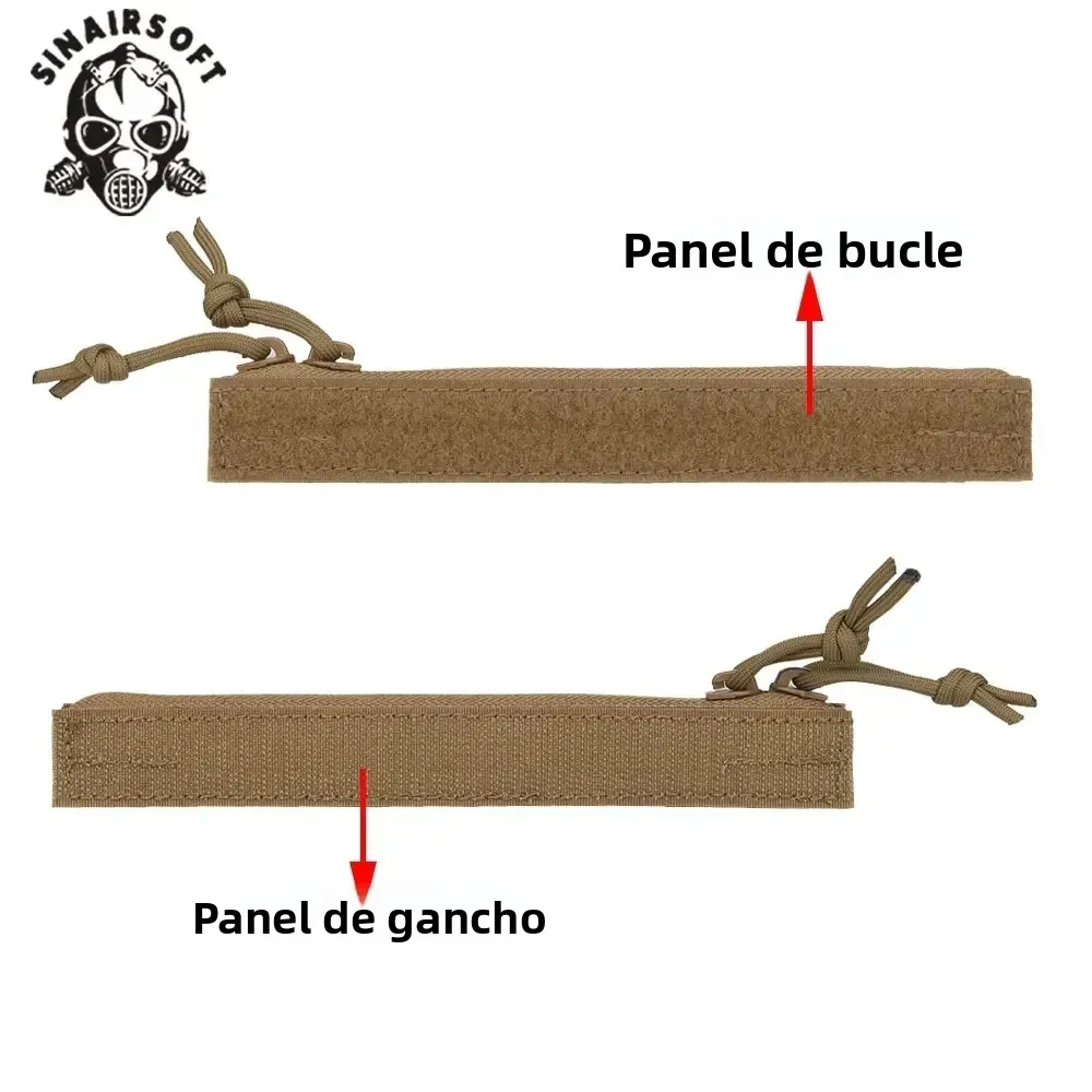 Inserto de bolsillo táctico para administrador con cierre de cremallera con gancho y bucle para chaleco de caza portador de placa MBAV Crye AVS - imagen 5