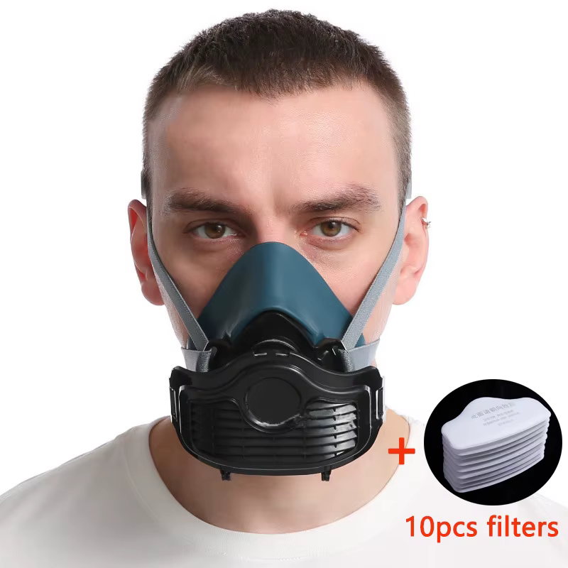 Respirador polvo 8016 con filtro autocebante - mascara de silicona