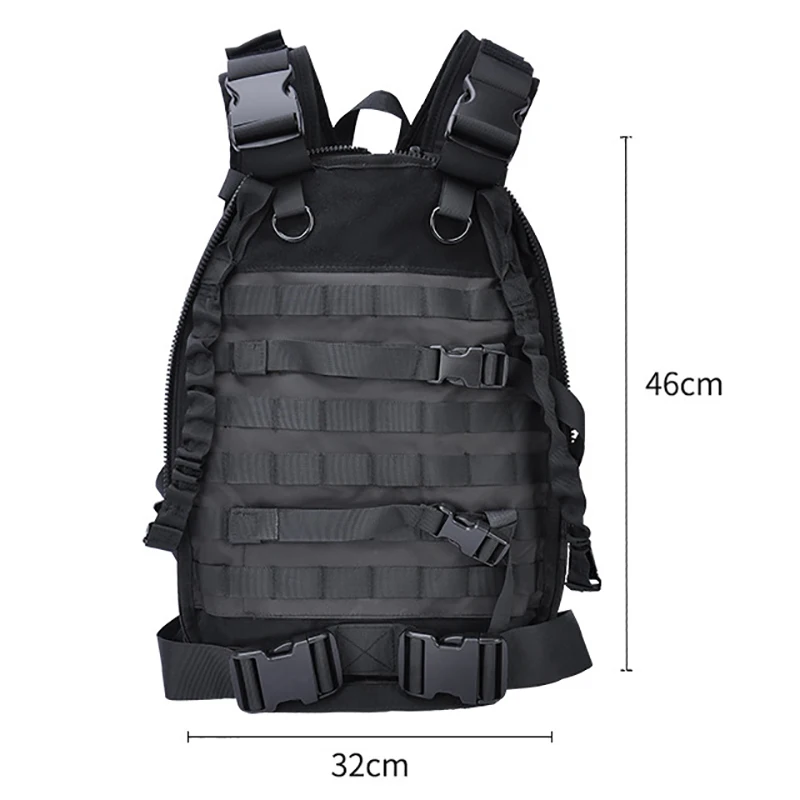 Chaleco táctico multifunción, militar, Camuflaje al aire libre, a prueba de balas, Ejército negro, a prueba de agua - imagen 5