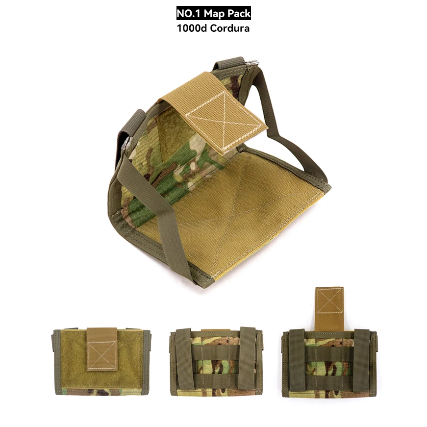 Paquete de mapa de combate táctico de tres estilos, nailon 1000D - imagen 2