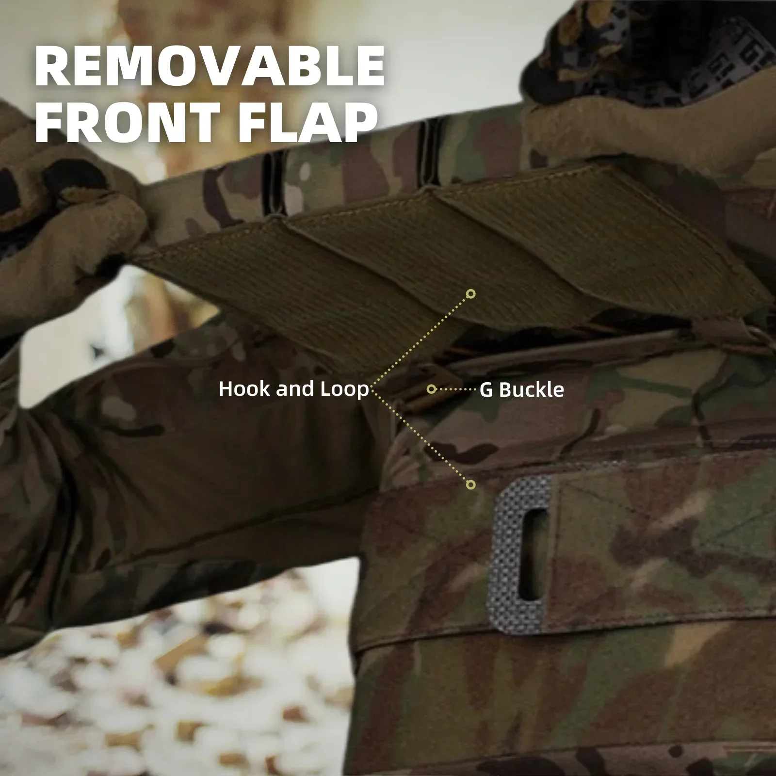 Portador de placa táctico FCV5 con bolsa Triple Mag 556, chaleco de entrenamiento de equipo Airsoft de caza MOLLE de liberación rápida Modular - imagen 4