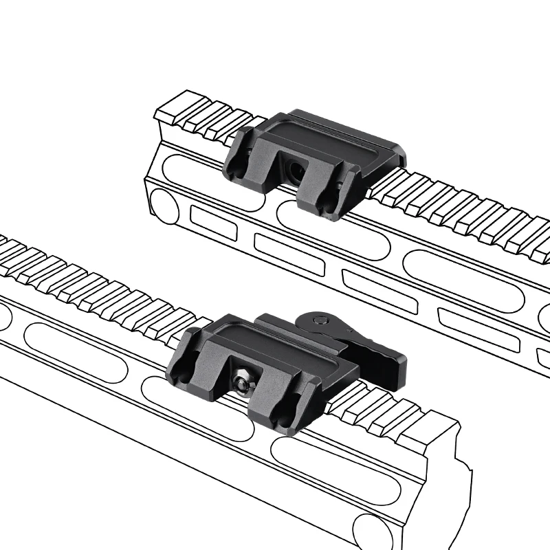 WADSN unidad RAXIS Base de montaje de Metal para MAWL C1, palanca táctica rápida QD, equipo Airsoft de compensación, accesorios láser para arma de caza - imagen 2