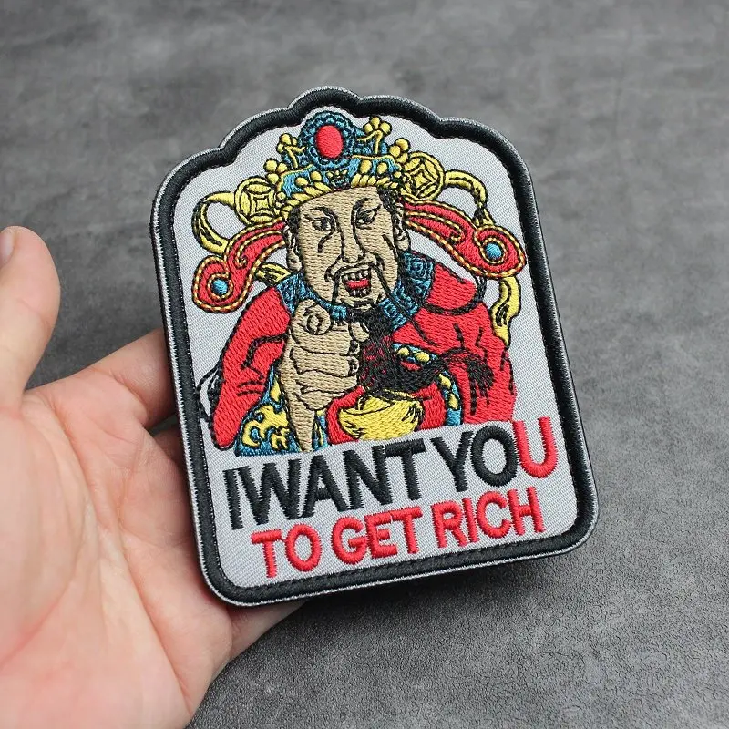Parche bordado Diosa de la Fortuna para mochila – insignia DIY - imagen 2