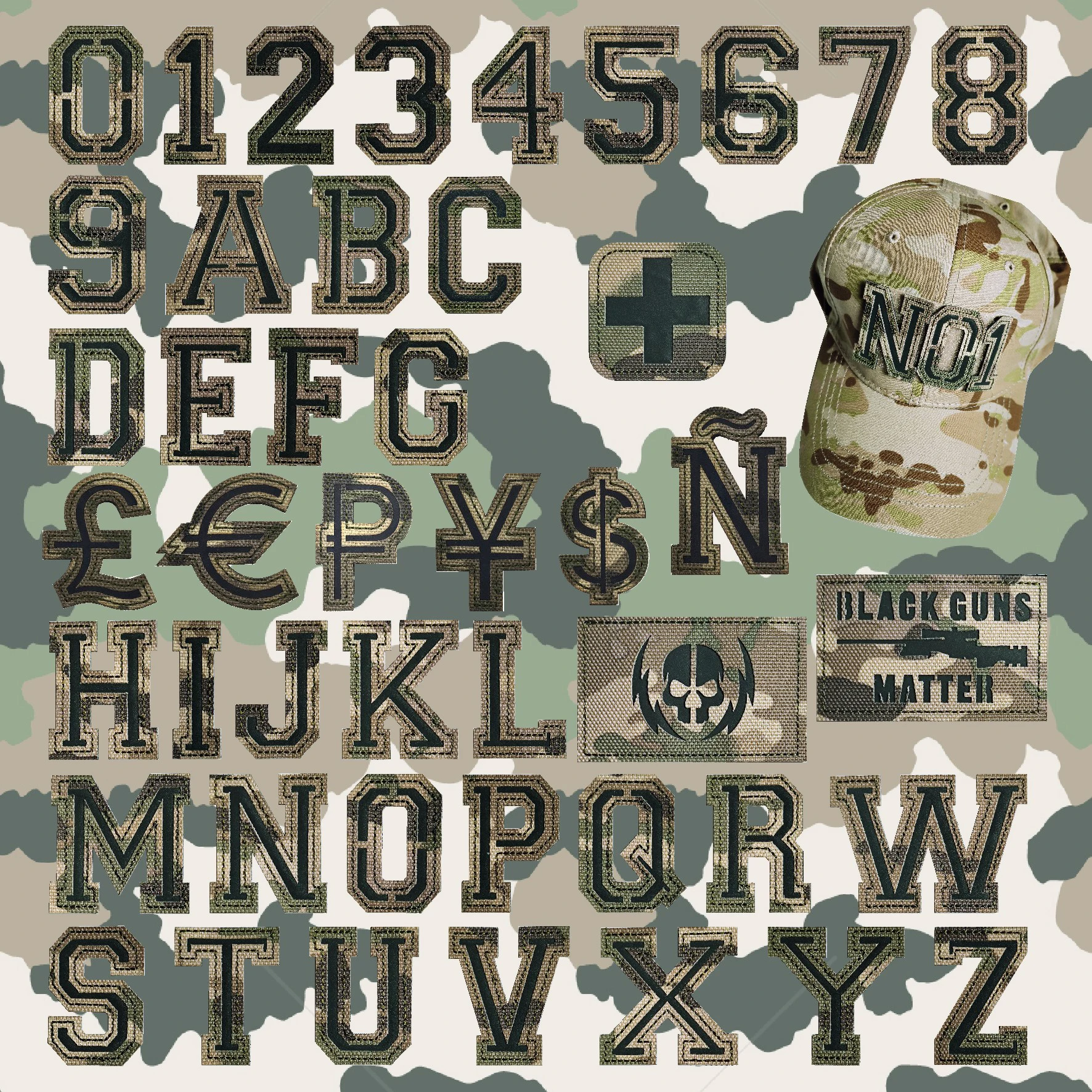 Parche táctico bordado nombre personalizado militar para uniforme - imagen 3