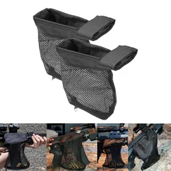 Colector de cartucho de carcasa de latón táctico, malla resistente al calor, carcasa acolchada, receptor con cremallera inferior, liberación rápida