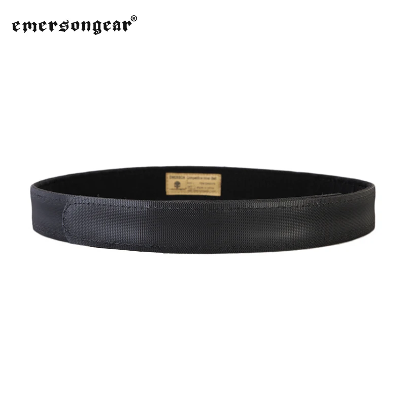 Emersongear-cinturones de Cintura interior de competición táctica, caza, Airsoft, entrenamiento, tiro, gancho ajustable, bucle, correa de combate, nailon BK - imagen 2