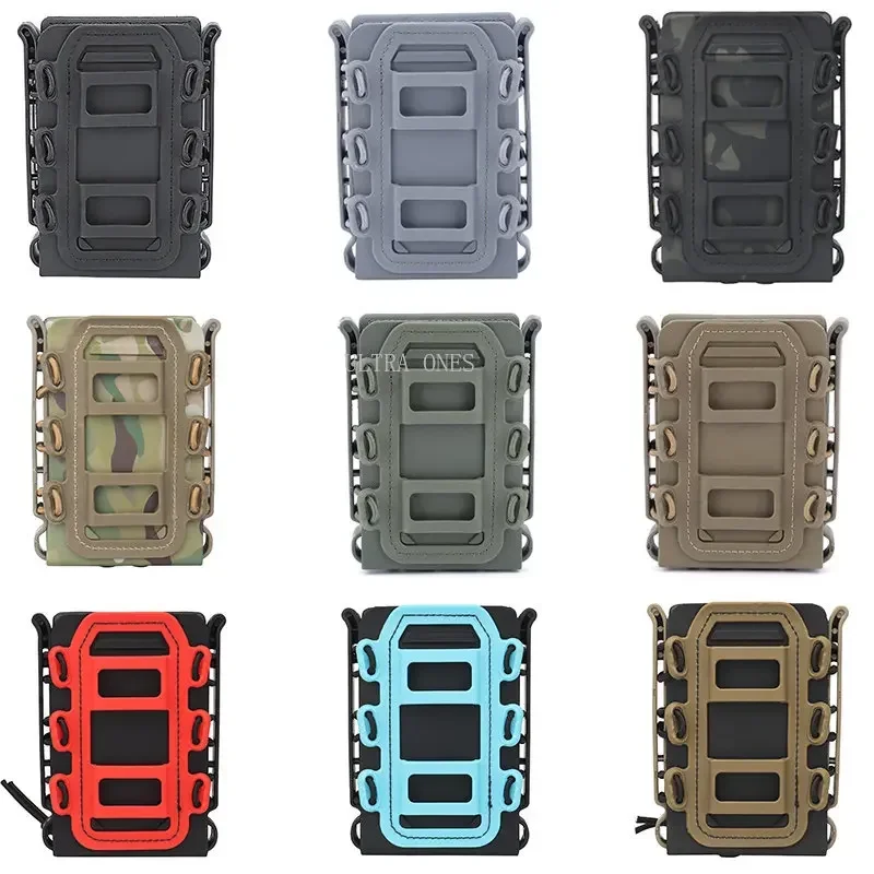 Bolsa magnética rápida de 5,56mm y 7,62mm, bolsas tácticas Molle para revistas, Clip para cinturón de tiro, portador de fijación rápida, soporte para revistas de pistola y Rifle - imagen 2