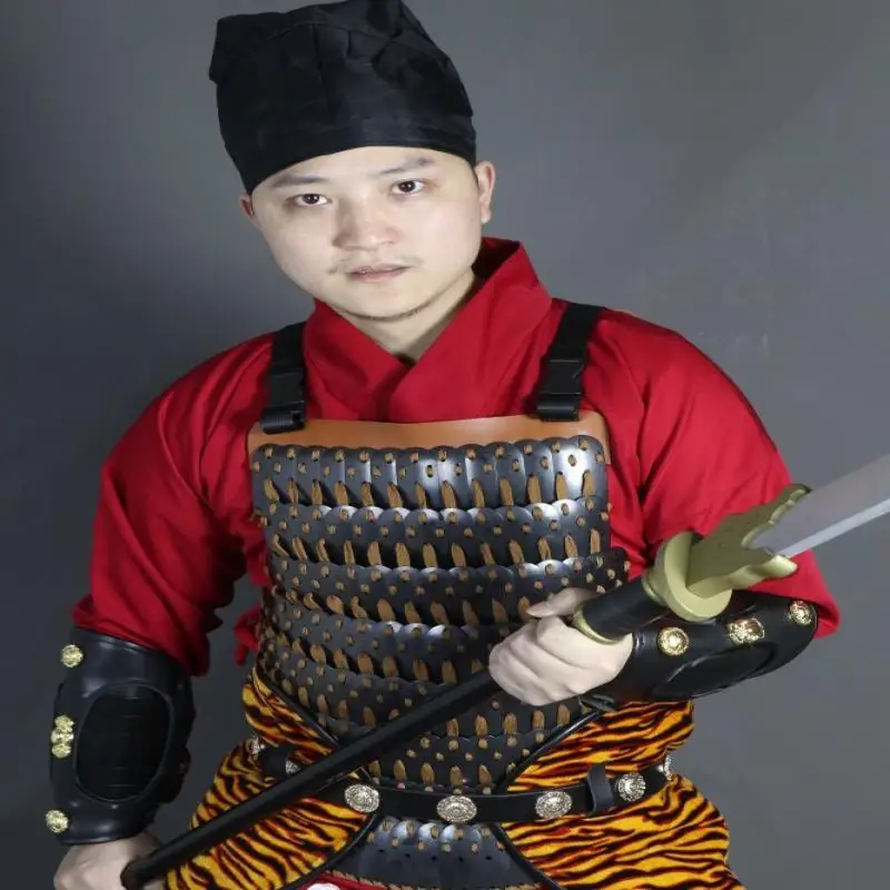 Hanyi-armadura China táctica de acero inoxidable, armadura de corbata de hierro, armadura de pecho de dos niveles, armadura de pecho, falda - imagen 4