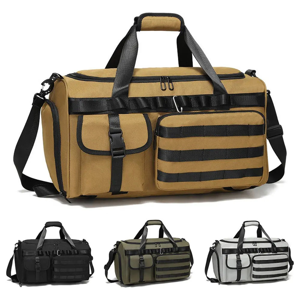 Bolsa de artículos deportivos para Fitness, mochila multifuncional para gimnasio, bolsa de mano táctica, almacenamiento de equipo de viaje al aire libre, equipaje AVA268