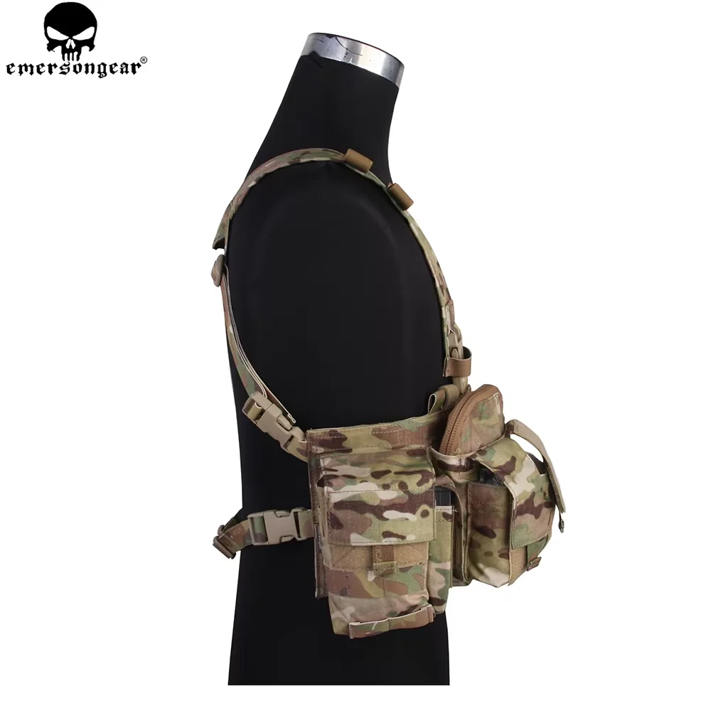EMERSONGEAR UW Gen V aparejo de pecho delantero dividido, armadura corporal Airsoft Paintball, chaleco Molle de combate, aparejo de pecho táctico multicamuflaje EM7451 - imagen 3