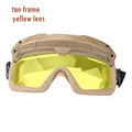 lente amarillo bronceado