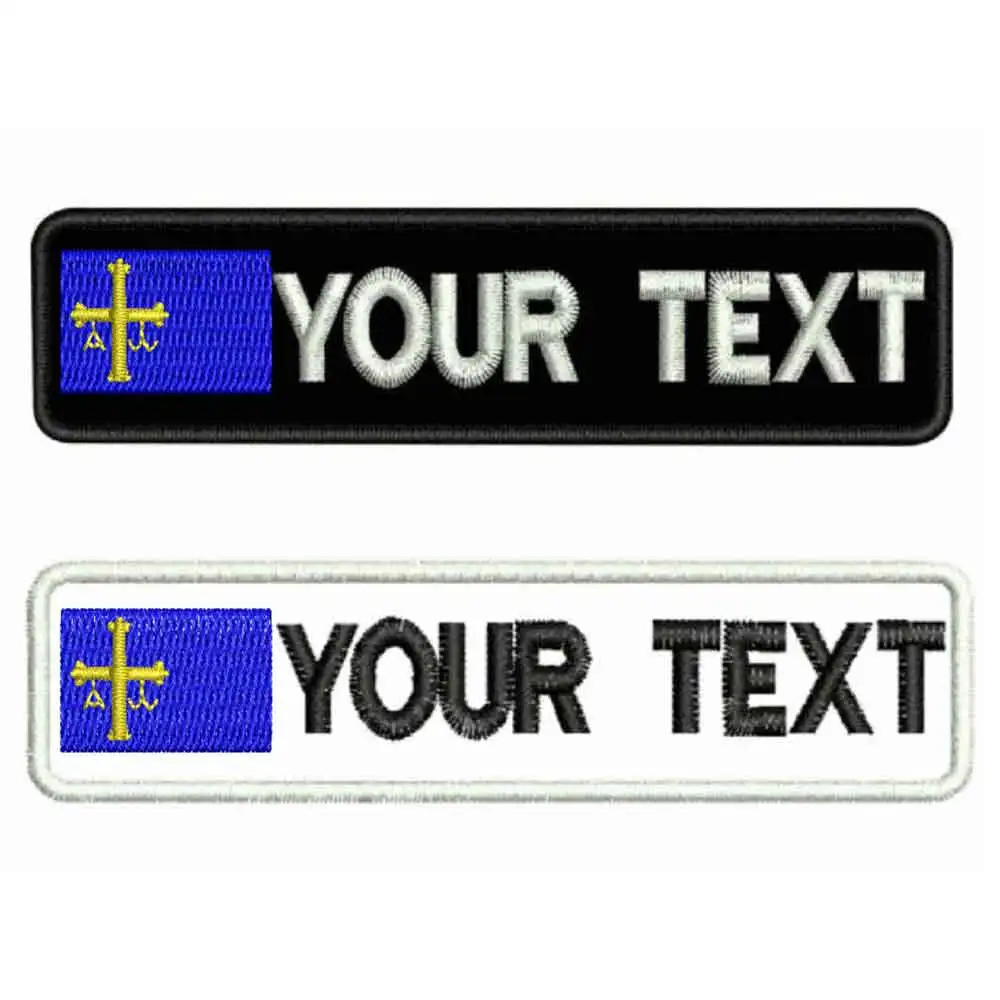 Parches de nombre personalizados de España, Parche de hierro, 10x2,5 cm, F12-2-5