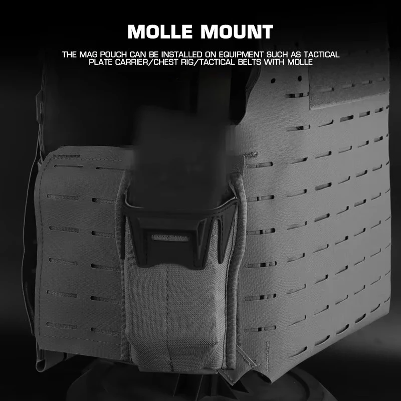 Paquete magnético de altura ajustable en varios etapas, accesorios de caza, soporte MOLLE, bolsa magnética tipo K 5,56 - imagen 4