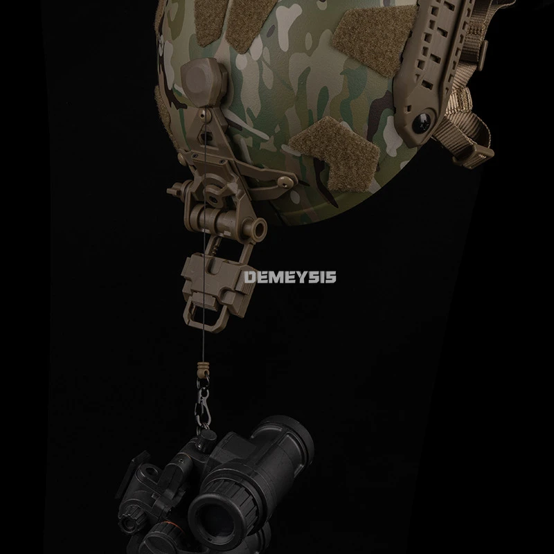 Cordón con Base NVG para casco táctico, cuerda antipérdida, cordón para gafas de visión nocturna, cuerda para evitar el desprendimiento, cordón de montaje NVG para casco - imagen 4