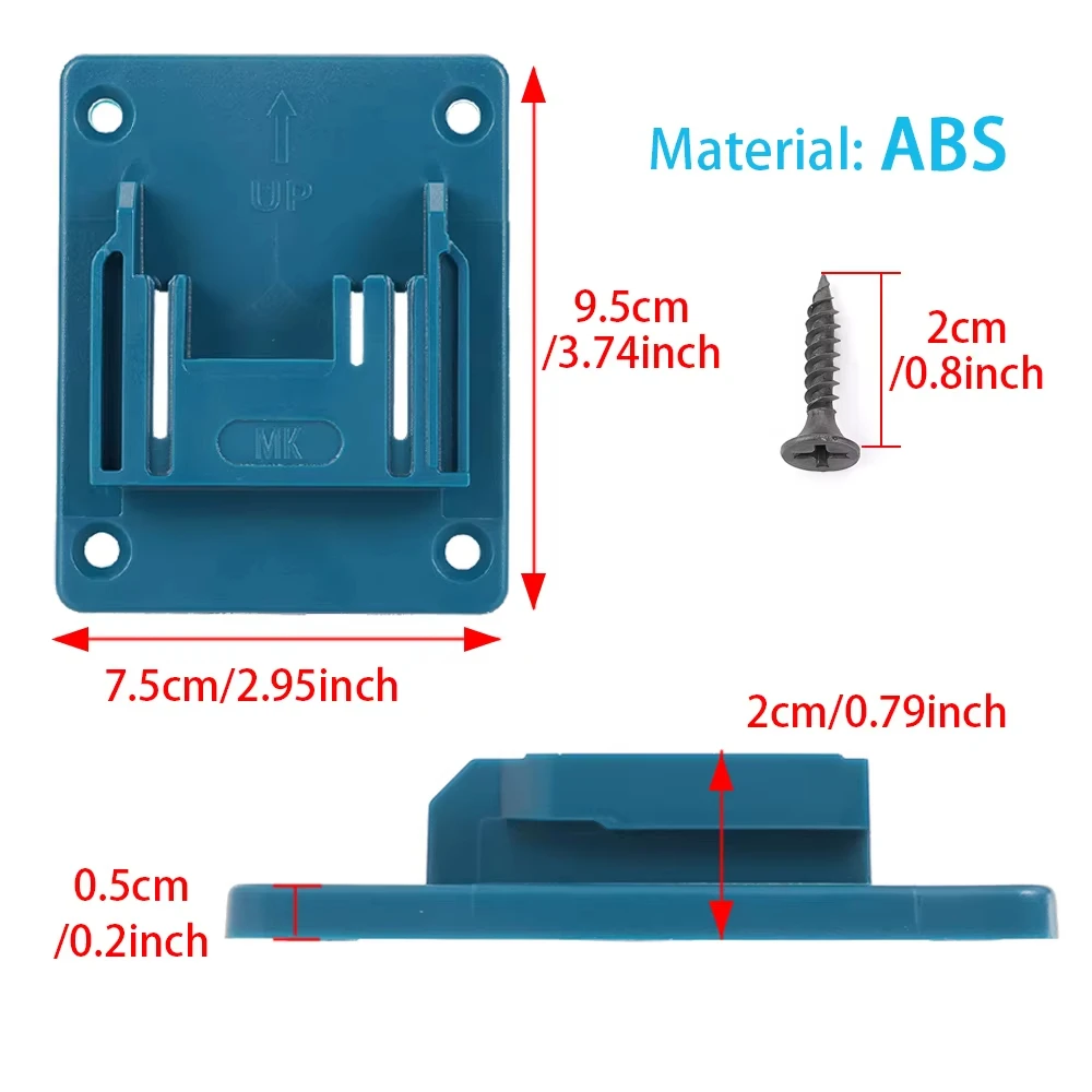 El más nuevo soporte de herramientas eléctricas de montaje en pared de 1/5/10 Uds para Bosch & Makita 18V montaje en pared soporte de batería de almacenamiento fijación - imagen 2